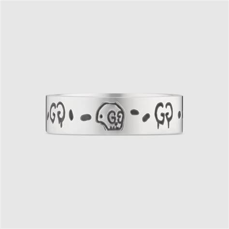 new gucci ghost|925 Sterling Silver Small GucciGhost Ring .